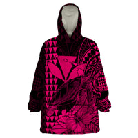Hawaii Sea Turtle Blanket Polynesia Kakau with Kanaka Maoli Pink LT9 - Polynesian Pride