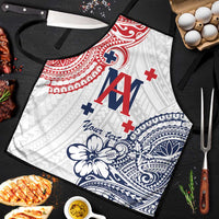 Kingdom of Uvea 1842-1860 Personalized Apron Wallis and Futuna Polynesian Tribal Pattern LT9 White - Polynesian Pride