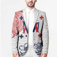 Kingdom of Uvea 1842-1860 Personalized Blazer Wallis and Futuna Polynesian Tribal Pattern LT9 - Polynesian Pride