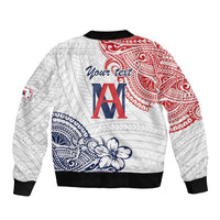Kingdom of Uvea 1842-1860 Personalized Bomber Jacket Wallis and Futuna Polynesian Tribal Pattern LT9 - Polynesian Pride