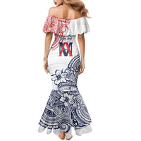 Kingdom of Uvea 1842-1860 Personalized Family Matching Mermaid Dress and Hawaiian Shirt Wallis and Futuna Polynesian Tribal Pattern LT9 - Polynesian Pride