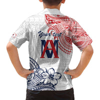 Kingdom of Uvea 1842-1860 Personalized Family Matching Off The Shoulder Long Sleeve Dress and Hawaiian Shirt Wallis and Futuna Polynesian Tribal Pattern LT9 - Polynesian Pride