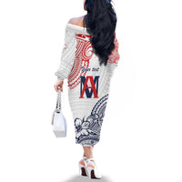 Kingdom of Uvea 1842-1860 Personalized Family Matching Off The Shoulder Long Sleeve Dress and Hawaiian Shirt Wallis and Futuna Polynesian Tribal Pattern LT9 - Polynesian Pride