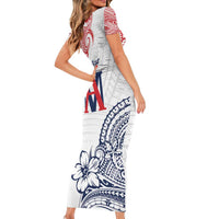 Kingdom of Uvea 1842-1860 Personalized Family Matching Short Sleeve Bodycon Dress and Hawaiian Shirt Wallis and Futuna Polynesian Tribal Pattern LT9 - Polynesian Pride