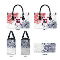 Kingdom of Uvea 1842-1860 Personalized Leather Bag Wallis and Futuna Polynesian Tribal Pattern LT9 - Polynesian Pride