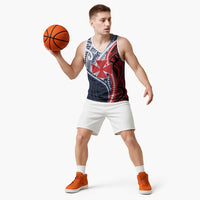Kingdom of Uvea 1860-1886 Personalized Basketball Jersey Wallis and Futuna Polynesian Tribal Pattern - Polynesian Pride