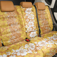 Hawaiian Lei Day Back Car Seat Cover Gold Hibiscus Flowers Lei Art LT9 - Polynesian Pride