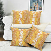 Hawaiian Lei Day Pillow Cover Gold Hibiscus Flowers Lei Art LT9 - Polynesian Pride