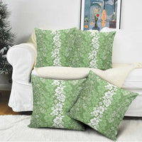 Hawaiian Lei Day Pillow Cover Green Hibiscus Flowers Lei Art LT9 - Polynesian Pride