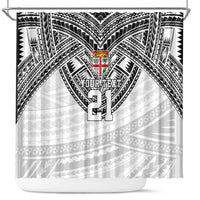 Flying Fijians Pacific Fiji Rugby Custom Shower Curtain Polynesian Pattern