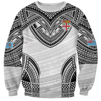 Flying Fijians Pacific Fiji Rugby Custom Sweatshirt Polynesian Pattern