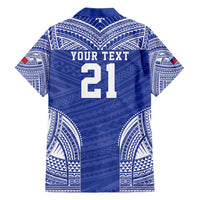 Manu Samoa Pacific Samoa Rugby Custom Hawaiian Shirt Polynesian Pattern