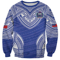Manu Samoa Pacific Samoa Rugby Custom Sweatshirt Polynesian Pattern