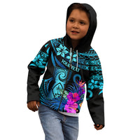 Custom Polynesian Guam Kid Hoodie With Latte Stone Happy Liberation Day LT9 - Polynesian Pride