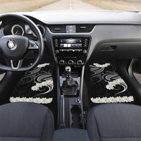 White Sunday Tokelau Gardenia Thunbergia Car Mats Fakamalo Atu Kia Te Koutou Uma LT9 Set 2pcs - Front Black - Polynesian Pride