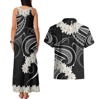 White Sunday Tokelau Gardenia Thunbergia Couples Matching Tank Maxi Dress and Hawaiian Shirt Fakamalo Atu Kia Te Koutou Uma LT9 - Polynesian Pride