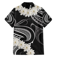 White Sunday Tokelau Gardenia Thunbergia Family Matching Off Shoulder Maxi Dress and Hawaiian Shirt Fakamalo Atu Kia Te Koutou Uma LT9 - Polynesian Pride
