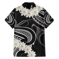 White Sunday Tokelau Gardenia Thunbergia Family Matching Short Sleeve Bodycon Dress and Hawaiian Shirt Fakamalo Atu Kia Te Koutou Uma LT9 - Polynesian Pride