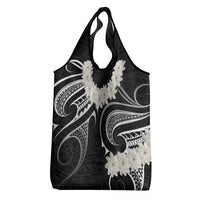 White Sunday Tokelau Gardenia Thunbergia Grocery Bag Fakamalo Atu Kia Te Koutou Uma LT9 - Polynesian Pride