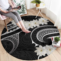 White Sunday Tokelau Gardenia Thunbergia Round Carpet Fakamalo Atu Kia Te Koutou Uma LT9 - Polynesian Pride