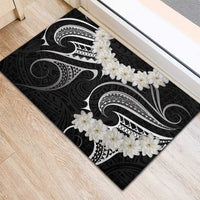 White Sunday Tokelau Gardenia Thunbergia Rubber Doormat Fakamalo Atu Kia Te Koutou Uma LT9 - Polynesian Pride