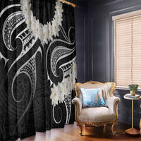 White Sunday Tokelau Gardenia Thunbergia Window Curtain Fakamalo Atu Kia Te Koutou Uma LT9 - Polynesian Pride