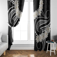 White Sunday Tokelau Gardenia Thunbergia Window Curtain Fakamalo Atu Kia Te Koutou Uma LT9 - Polynesian Pride