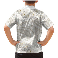 Tokelau Gardenia Thunbergia Family Matching Mermaid Dress and Hawaiian Shirt Polynesian Art Vibe LT9 - Polynesian Pride