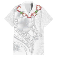 Manuia le Aso Sa o Tamaiti Tonga Family Matching Off The Shoulder Long Sleeve Dress and Hawaiian Shirt White Sunday Heilala Lei LT9 Dad's Shirt - Short Sleeve White - Polynesian Pride