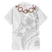 Manuia le Aso Sa o Tamaiti Tonga Family Matching Off The Shoulder Long Sleeve Dress and Hawaiian Shirt White Sunday Heilala Lei LT9 - Polynesian Pride