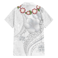 Manuia le Aso Sa o Tamaiti Tonga Family Matching Summer Maxi Dress and Hawaiian Shirt White Sunday Heilala Lei LT9 - Polynesian Pride