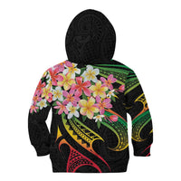 Kiribati Red Jasmine Mango Kid Hoodie Reggae Polynesian Art Vibe LT9 - Polynesian Pride