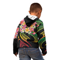 Kiribati Red Jasmine Mango Kid Hoodie Reggae Polynesian Art Vibe LT9 - Polynesian Pride