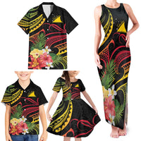 Personalised Tokelau Tropical Flowers Family Matching Tank Maxi Dress and Hawaiian Shirt Reggae Polynesian Art Vibe LT9 - Polynesian Pride