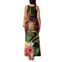 Personalised Tokelau Tropical Flowers Family Matching Tank Maxi Dress and Hawaiian Shirt Reggae Polynesian Art Vibe LT9 - Polynesian Pride