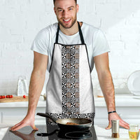 Light Gray Tongan Polynesian Tribal Apron - Polynesian Pride