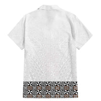 Light Gray Tongan Polynesian Tribal Family Matching Mermaid Dress and Hawaiian Shirt LT9 - Polynesian Pride