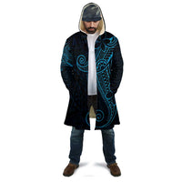 Black Blue Polynesian Tribal Cloak - Polynesian Pride