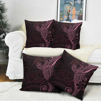 Black Pink Polynesian Tribal Pillow Cover - Polynesian Pride