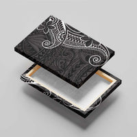 Black White Polynesian Tribal Canvas Wall Art - Polynesian Pride
