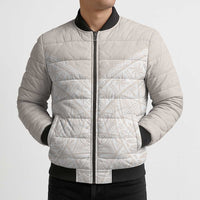 Lotu Tamaiti Tongan Polynesian Art Pattern Bomber Puffer Jacket Traditional Tribal Motifs - Polynesian Pride