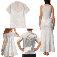 Lotu Tamaiti Tongan Polynesian Art Pattern Family Matching Tank Maxi Dress and Hawaiian Shirt Traditional Tribal Motifs LT9 - Polynesian Pride