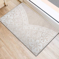 Lotu Tamaiti Tongan Polynesian Art Pattern Rubber Doormat Traditional Tribal Motifs - Polynesian Pride
