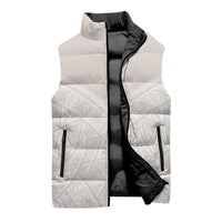 Lotu Tamaiti Tongan Polynesian Art Pattern Sleeveless Puffer Jacket Traditional Tribal Motifs - Polynesian Pride