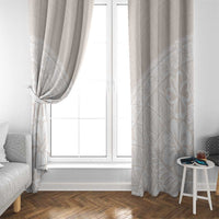 Lotu Tamaiti Tongan Polynesian Art Pattern Window Curtain Traditional Tribal Motifs - Polynesian Pride