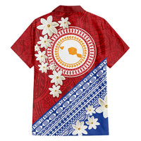 French Polynesia Family Matching Tank Maxi Dress and Hawaiian Shirt Tahitian Tiare Flowers Tribal LT9 - Polynesian Pride