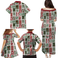 Mele Kalikimaka Hawaiian Quilt and Lei Patchwork Family Matching Puletasi and Hawaiian Shirt - Polynesian Pride