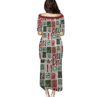 Mele Kalikimaka Hawaiian Quilt and Lei Patchwork Puletasi - Polynesian Pride