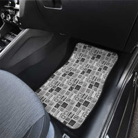 Vintage Aloha Block Quilt Car Mats Black Inspired Lei Motifs LT9 - Polynesian Pride