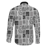 Vintage Aloha Block Quilt Family Matching Summer Maxi Dress and Hawaiian Shirt Black Inspired Lei Motifs LT9 - Polynesian Pride